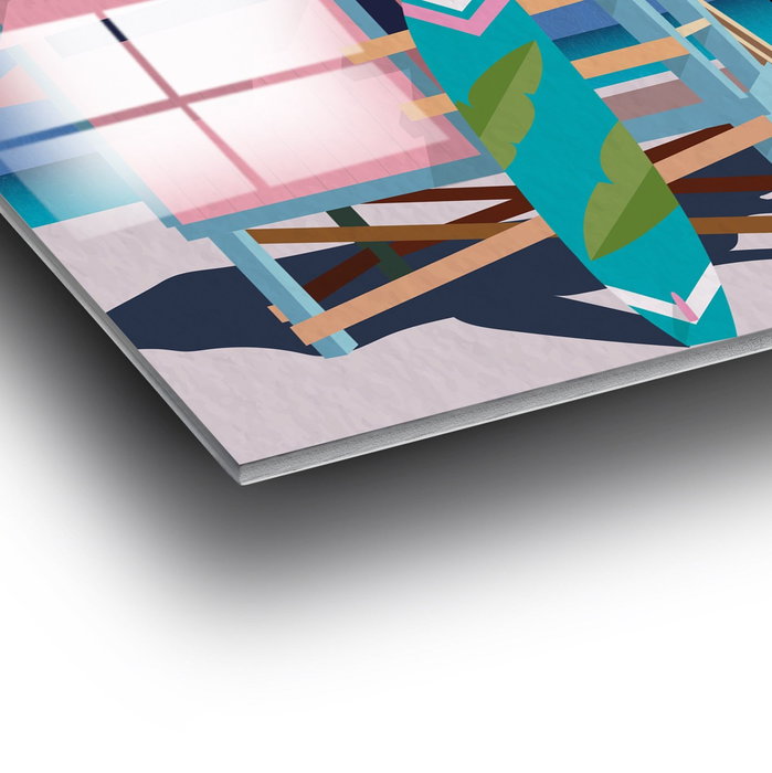 Wallity Cuadro decorativo de vidrio templado Multicolor 30 x 45 cm Wallity Cuadro decorativo de vidrio templado Multicolor 30 x 45 cm